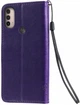 Чехол книжка Motorola E40 (чехол кот и дерево) Violet (30370-2F) - изображение 2
