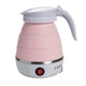 Електрочайник складаний travel folding 600ml. колір: рожевий - зображення 3