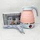 Електрочайник складаний travel folding 600ml. колір: рожевий - зображення 2
