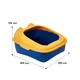 Туалет для котів Taotaopets 268802 Лоток для котів 40*30*20 cm Yellow з лопаткою - зображення 7