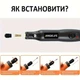 Ручной мини гравер / дрель JANGKLIFE HJ102 без регулятора, с насадками, набор 37 шт., черный - изображение 5