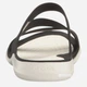Женские шлепанцы Crocs Jibbitz Swiftwater 203998-066 37-38 (W7) 23 см Черные с белым (887350888577) - изображение 4