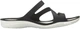 Женские шлепанцы Crocs Jibbitz Swiftwater Sandal 203998-066 42-43 (W11) 27 см Черные с белым (887350888539) - изображение 1