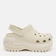 Женские кроксы Crocs Classic Mega Crush Clog Bone 207988-2Y2 38-39 (M6/W8) 24 см Бежевые (196265104161) - изображение 1