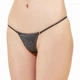 Трусики міні-стрінги з шовку жіночі Felisiya Lingerie Чорний 273-170/ш L - зображення 1