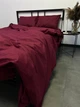 Простыня классическая полуторная 150х220 Бязь Gold Luxe бордо - изображение 3