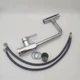 Смеситель-кран кухонный Kraft KF556 с поворотным аэратором нержавеющая сталь Chrome - изображение 5