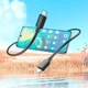 Кабель для зарядки Hoco X96 Type-C to Type-C Hyper fast charging data cable 1м Чорний - зображення 4