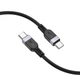 Кабель для зарядки Hoco X109 Type-C to Type-C Energy silicone charging data cable 2м Чорний - зображення 2