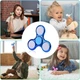 Спіннер сяючий світлодіодний 3 лопасті, обертова іграшка антистрес, Синій - зображення 10