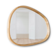 Зеркало асимметричное деревянное Luxury Wood Dali Natural Light Ясень 55x85 см - изображение 4
