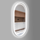 Дзеркало капсула дерев'яне з LED-підсвіткою Luxury Wood Freedom&nbsp;Snow White Ясен 50x80 см - зображення 2