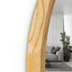 Дзеркало кругле дерев'яне Luxury Wood Perfection Natural Oak Дуб 65 см - зображення 4