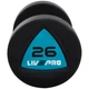 Гантели цельные профессиональные с полиуретановым покрытием 2штуки LiveUp LP8002-26 (2х26кг) (полиуретановое покрытие, цена за 2шт) - изображение 3