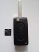 Корпус викидного ключа Peugeot 407 4007 607 Galakeys 3 кнопки батарейка на платі лезо VA2 (01-09) - зображення 1