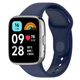 Ремінець для Xiaomi Redmi Watch 3 Active силікон кнопка темно-синій - зображення 2