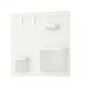 Комбінація перфорованих плит IKEA SKADIS білий, 56x56 см, 296.375.52 - зображення 2