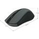 Компьютерная мышка беспроводная Defender Accura MM-935, USB, оптическая, 1600 dpi, 4 кнопки, 2xAAA, покрытие "Soft Touch" Gray/Black - изображение 4