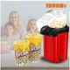 Попкорница электрическая 1200 Вт Mini Joy, аппарат для приготовления попкорна без масла и жира с антипригарным покрытием и прозрачной крышкой, портативная мини-попкорница для дома, вечеринок и праздников Красная, MJ-1385 - изображение 6