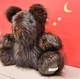 Іграшка м'яка з натурального хутра NL Baby Ведмідь Чорний/Коричневий - зображення 2