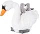 Игрушка мягконабивная Uni-Toys F70064 Лебедь Белый/Серый - изображение 3