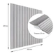3D панель самоклеюча Sticker Wall SW-00002197 600х600х2.8 мм дерево біла - изображение 3