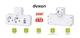 Сетевой фильтр DYXON 2+3 USB-A + USB-C (PD) Power switch White - изображение 2