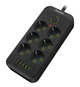 Мережевий фільтр-подовжувач DYXON 6+5 USB-A + USB-C (PD) Power switch 3 Meters Black - зображення 1