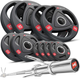 Набор олимпийский Hop-Sport PRO 60кг с грифом 220см - изображение 1