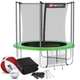 Батут Hop-Sport 8ft (244см) зеленый с внутренней сеткой - изображение 1