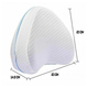 Подушка ортопедическая Contour Leg Pillow для коленей и ног с эффектом памяти 23х23х14.5 см Белый - изображение 7