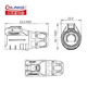 Герметичный разъем Cnlinko RJ-45 IP67 комплект LP-16-C/RJ45/015/PE-42-001, LP-16-J/RJ45/113/SX-02-201 - изображение 5