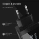 Зарядний пристрій Essager Fangbo 30W QC3.0 3U Charging Head black - зображення 4