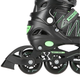 Łyżworolki Nils Extreme 2 w 1 NH11912 A 39-42 L Czarno-Zielone (5907695543100) - obraz 9