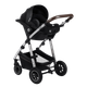 Універсальна коляска 3 в 1 Lionelo AMBER BLACK SILVER - зображення 4