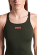 Жіночий суцільний купальник для плавання в басейні Arena Team Swimsuit Swim Pro Solid (004760-900-42) 42 оливковий - зображення 4