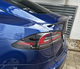Спойлер на Tesla Model S стиль S черный глянцевый ABS-пластик - изображение 4