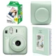Набор камера Fujifilm Instax Mini 12/Фотобумага 20 шт/Чехол/Фотоальбом 64 фото Зеленый (2148686540) - изображение 2