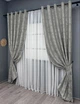 Комплект штор на люверсах VR-Textil Жаккард Sultan XO № 1125ш серый 150х250 см 2 шт (37-0157) - изображение 3