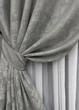 Комплект штор на люверсах VR-Textil Жаккард Sultan XO № 1125ш серый 150х250 см 2 шт (37-0157) - изображение 5