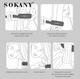 Плойка-гребінець електричний для укладання та випрямлення волосся Sokany, регулятор температури, 5 режимів - зображення 7