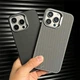 Чохол iPhone 16 Pro Max Kevlar Soft touch with MagSafe black - изображение 7