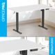 Стол с электрорегулировкой высоты OfficePro ODE1470WB 1400 х 700 мм White/Black (ODE1470WB) - изображение 4