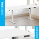Стол с электрорегулировкой высоты OfficePro ODE1670W 1600 х 700 мм White (ODE1670W) - изображение 4