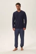Комплект: лонгслів та брюки Henderson 52(XL) Синій мікс (107527) - зображення 1