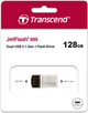 Pendrive USB Transcend JetFlash 890 128GB USB 3.1 Gen1 + Type-C Silver (TS128GJF890S) - obraz 5