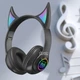 Портативные Bluetooth-наушники CAT для детей со светодиодной подсветкой CHER-25-Black - изображение 7
