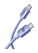Кабель Baseus Crystal Shine Series Type-C to Type-C 100W 1.2m purple - зображення 2