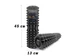 Масажний ролик EasyFit Solid Grid Roller 45 см v.2.2s чорний (EF-2053-BK) - зображення 2