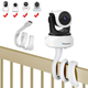Видеоняня Baby Monitor SM-50 с 5-дюймовым LCD монитором + держатель для камеры, датчиком звука, ночное виденье, беспроводная, поворотная радионяня с портативным дисплеем и измерением температуры - изображение 15